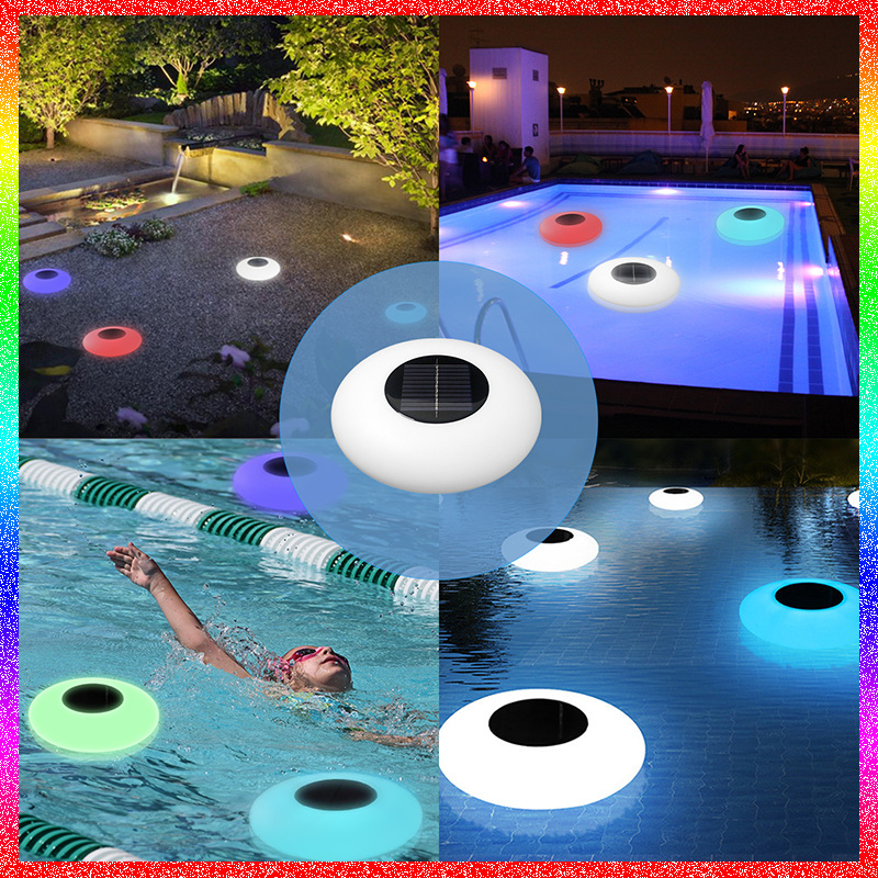 Pool Party Atmosphere Water Surface Floating Lights