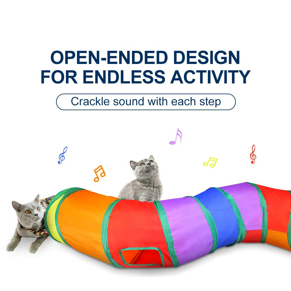 Interactive cat pipe toys