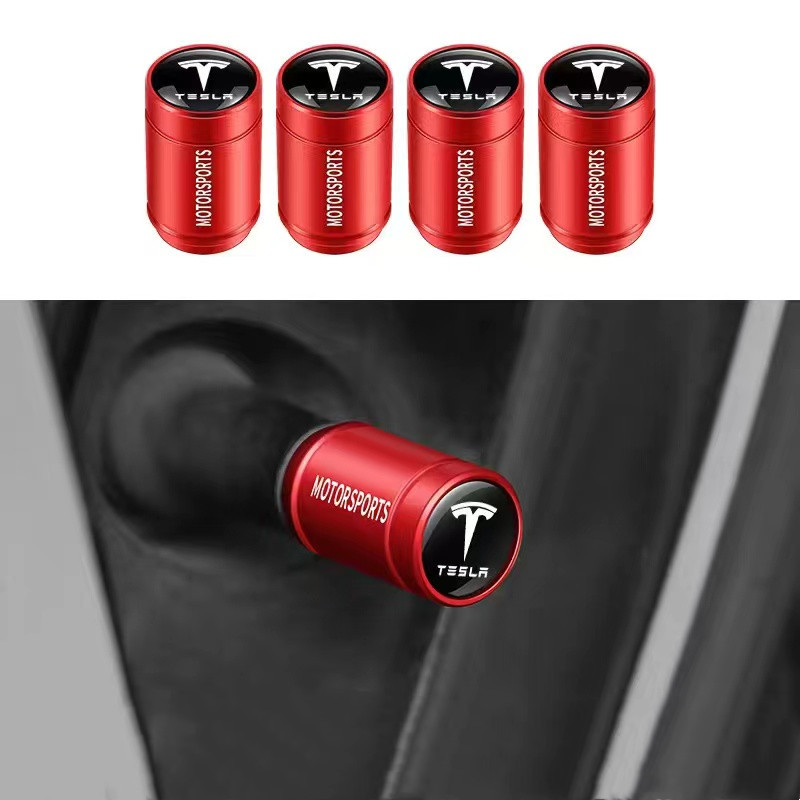 Tire Valve Stem Caps for Tesla
