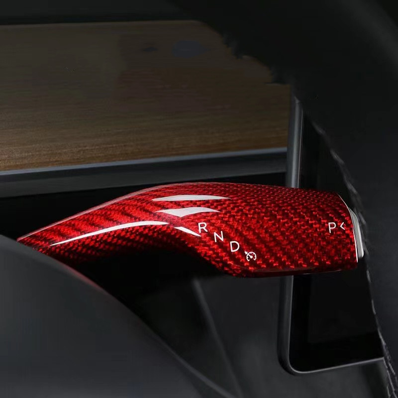 Carbon Fiber Wiper and Drive Shift Switch Cover for Tesla Model 3/Y