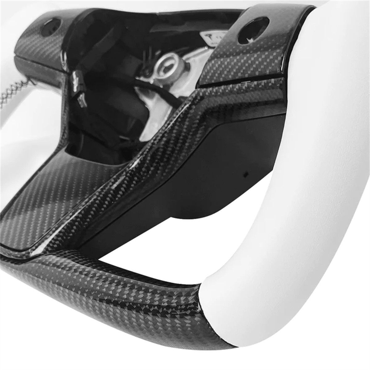 Mods to the Tesla Model 3 / Y Plaid Yoke steering wheel