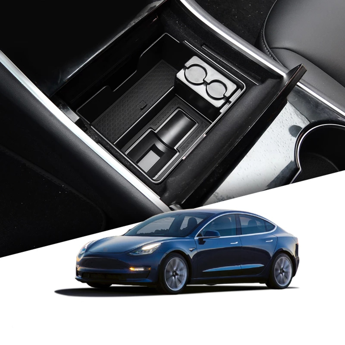 TAPTES Tesla Model 3 Model Y Hidden Armrest Storage Box – TAPTES -1000+  Tesla Accessories