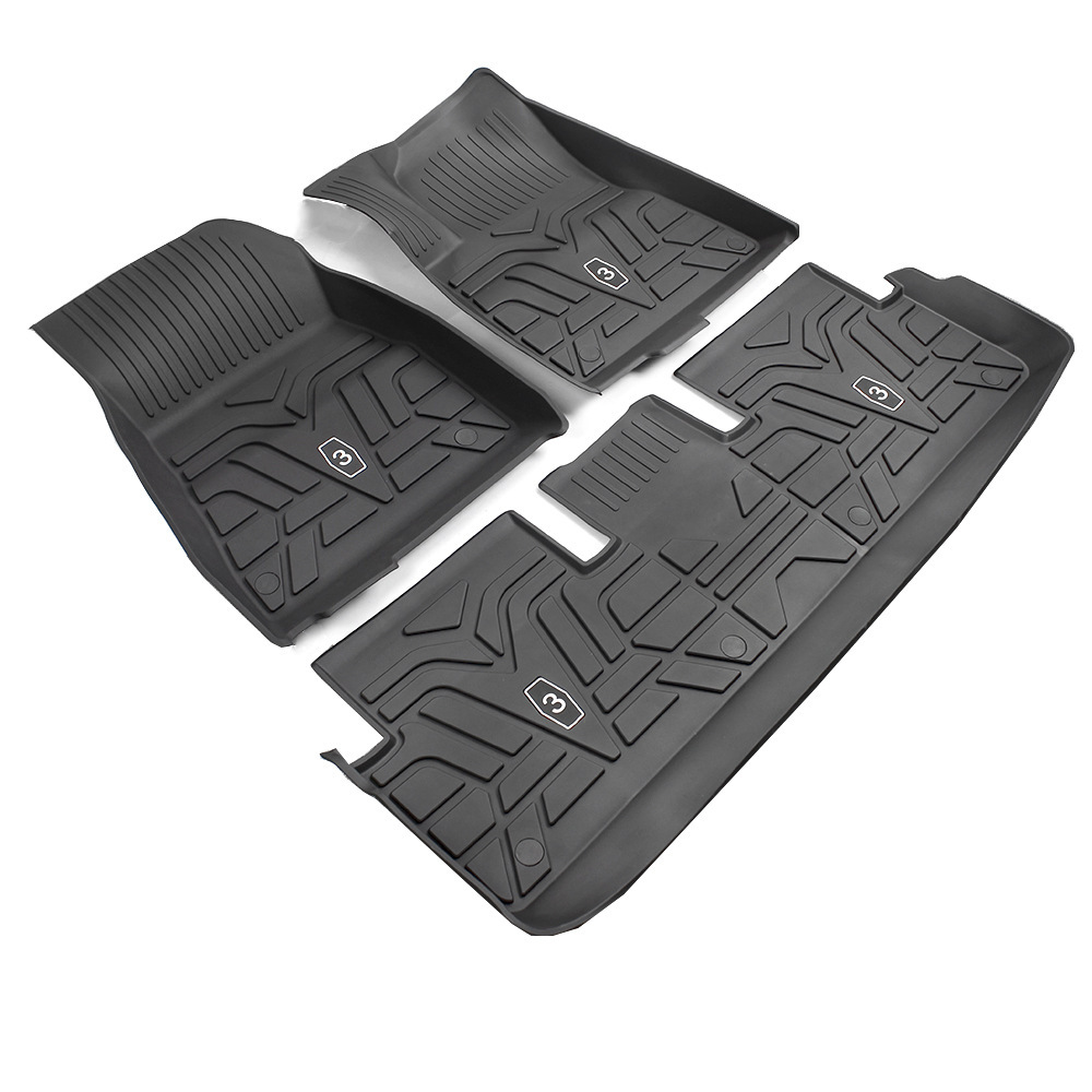 TPE All Weather Tesla Model 3 Floor Mats (2017-2022) Left rudder