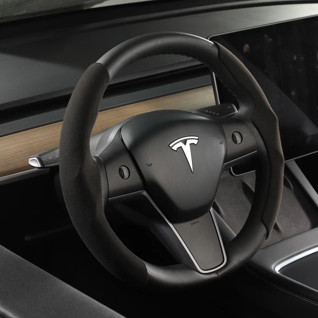 Steering Wheel Cover for Tesla Model 3 / Y (2 Piece Kit)