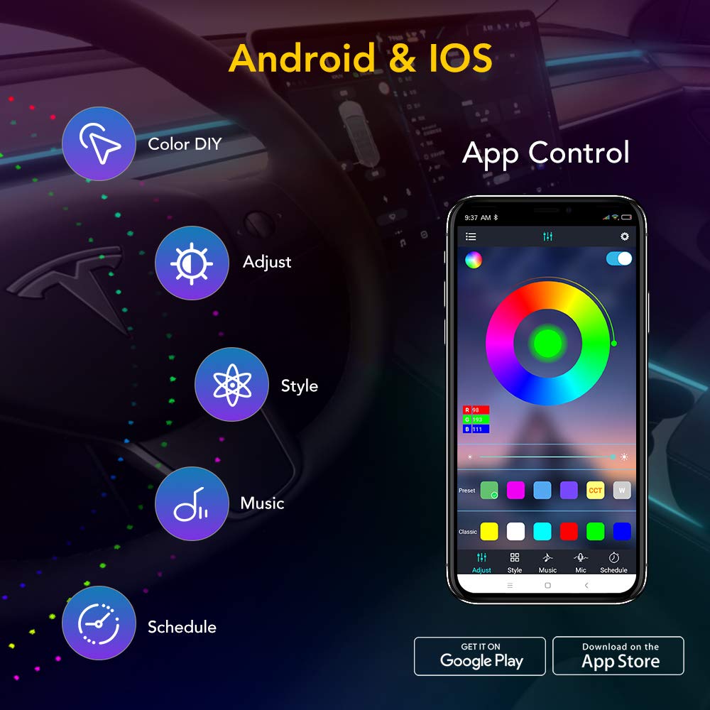 Tesla Model 3 / Y LED Neon Light (2021-2022)