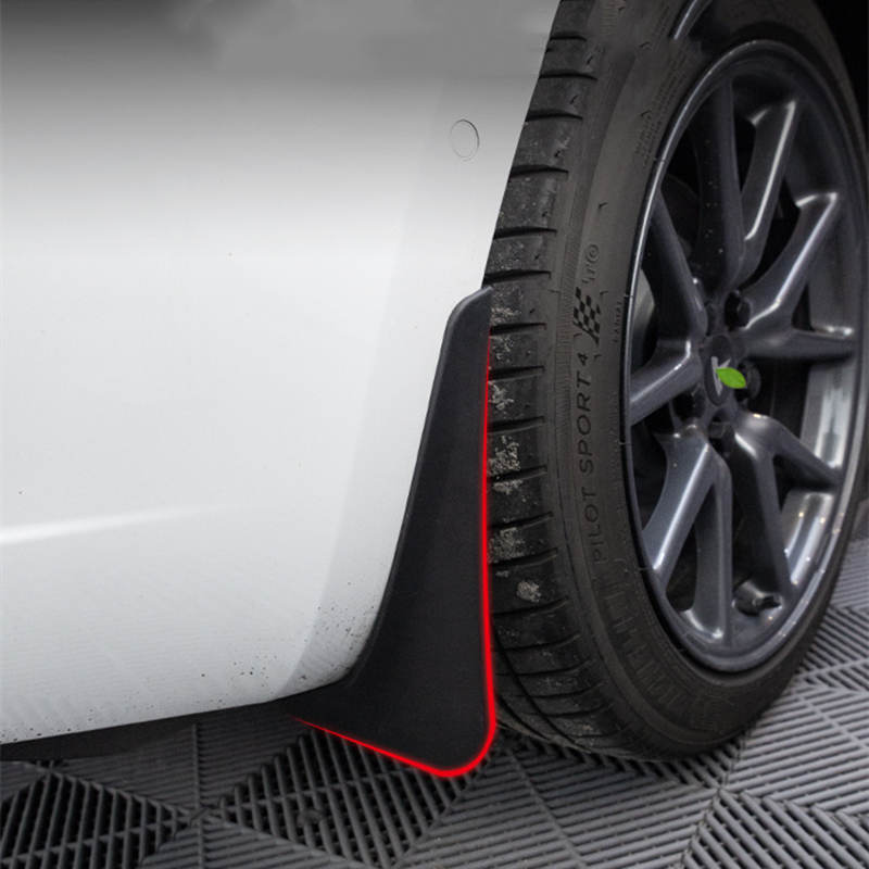 Mud Flaps Matte Black Carbon Fiber ABS Tesla Model 3/Y（2017-2023）