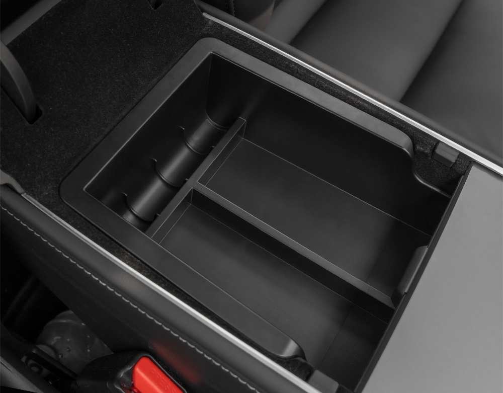 Hidden Storage Box in Tesla Model 3/Y Armrest