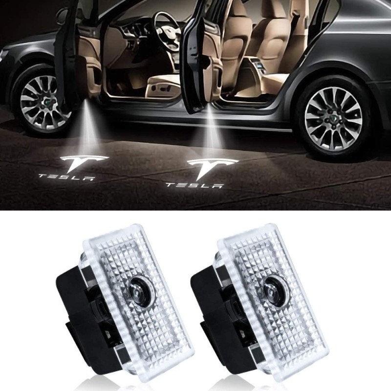 LED-Licht 2er Set für Tesla Model S, 3, X und Y; Einstiegslicht u