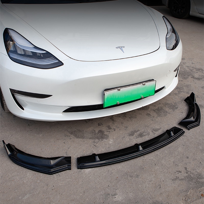 Tesla Model 3 Front Lip ABS Painted Spoiler 2021-2023