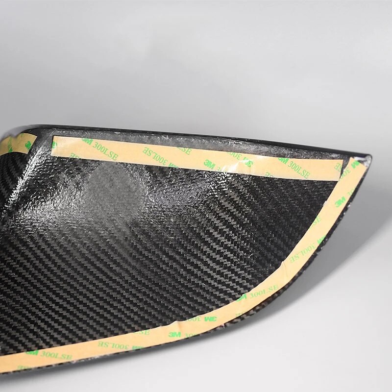 Tesla Model 3 Carbon Fiber Mirror Caps (Set of 2 Covers) - Real Carbon Fiber