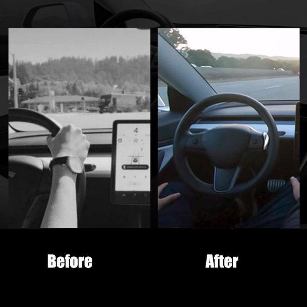 Steering Wheel Control Booster Counterweight Ring Automatic FSD Assisted Driving Compatible with Tesla Model S/3/X/Y-TESMAG