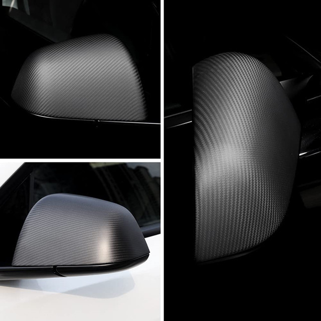 Tesla Model Y Carbon Fiber Mirror Caps -Real Molded Carbon Fiber