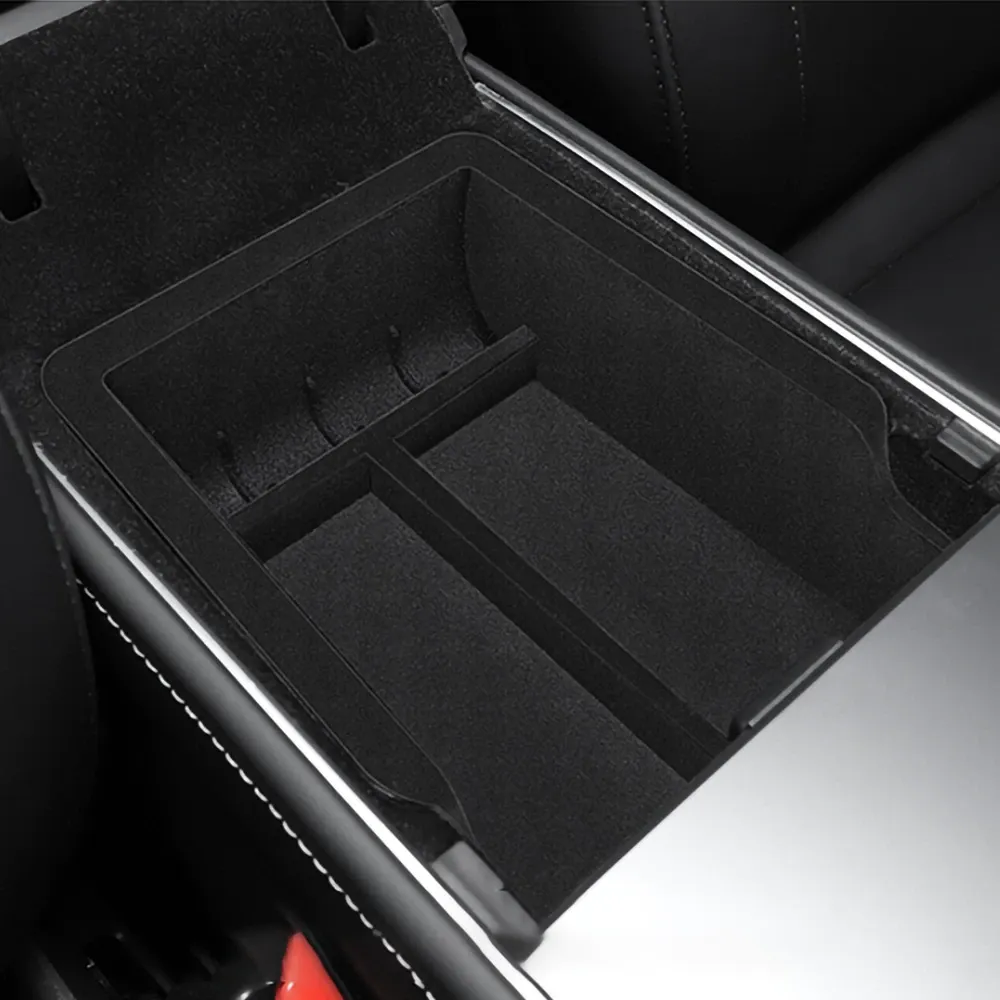 Hidden Storage Box in Tesla Model 3/Y Armrest
