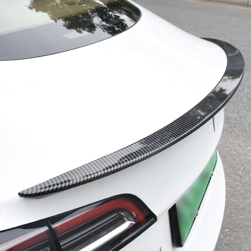 Tesla Model 3 Rear Spoiler - Real Molded Carbon Fiber