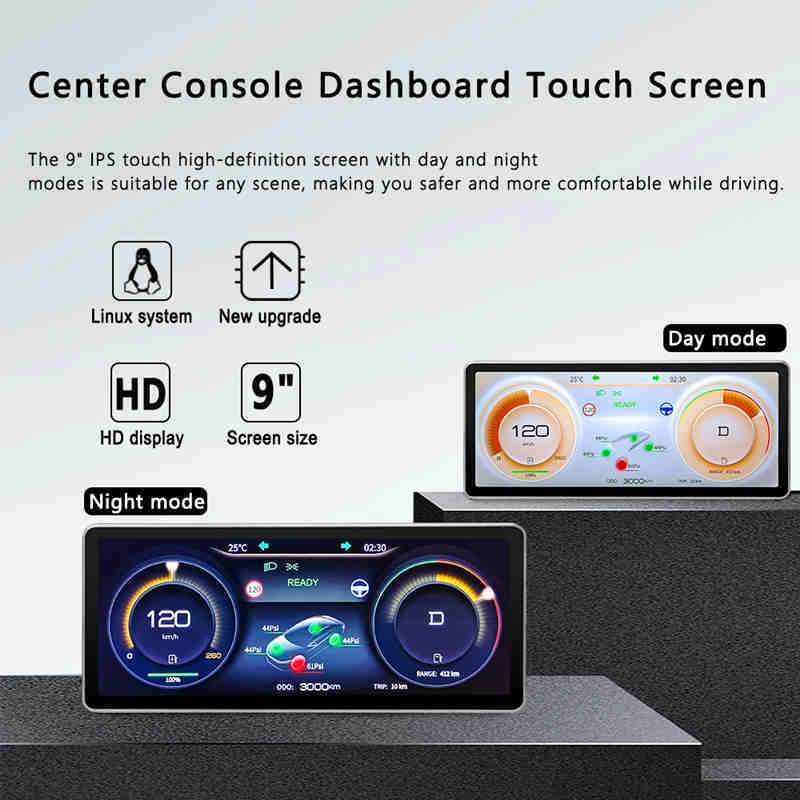 LCD Dashboard Heads Up Display Screen for Tesla Model 3/Y (Linux 8.8'')
