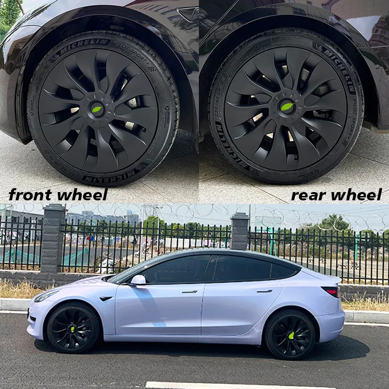 18-Inch Hub Caps fits Tesla Model 3 (4 pcs)