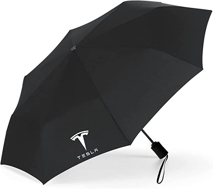 Tesla Umbrella With LED Flashlight Reflective Stripe