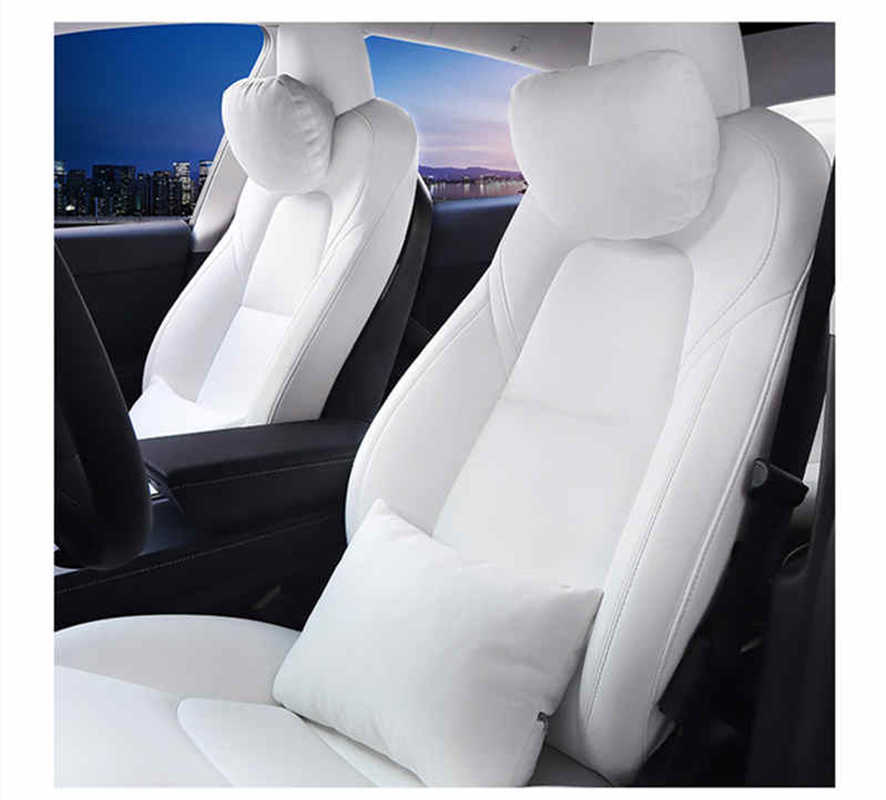 Velvet headrest for Tesla Model S/3/X/Y (2pcs)