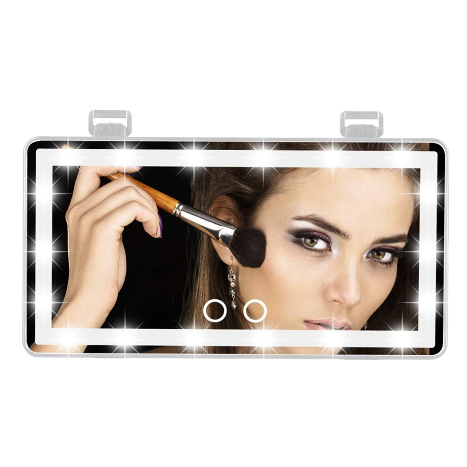  Rechargeable LED Light Makeup Mirror for All Car