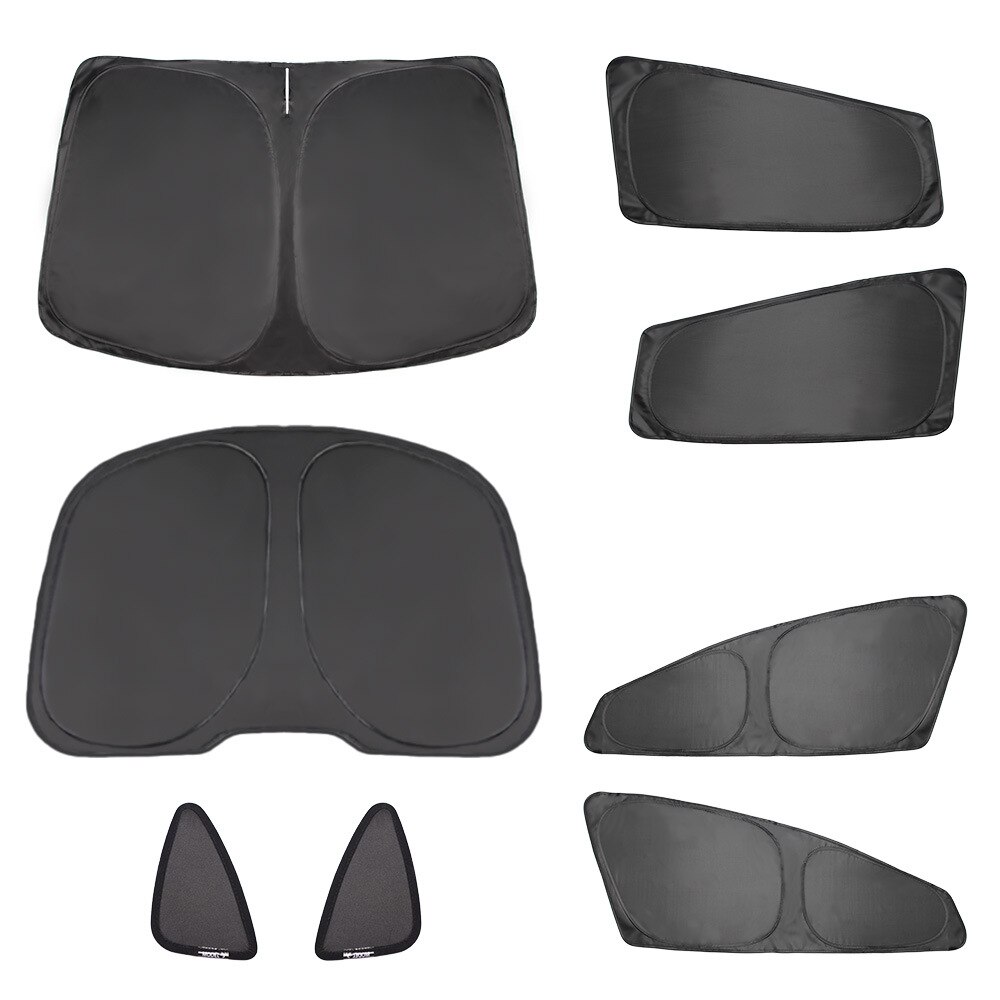 8pcs Front Rear Windshield Sunshade for Tesla Model 3/Y (2017-2023)