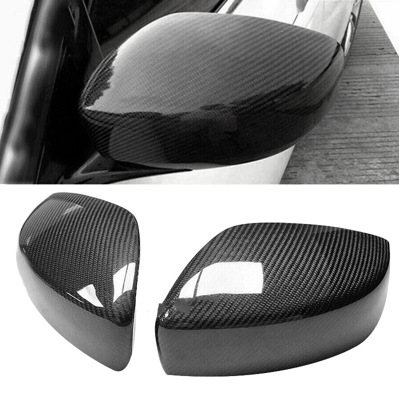 Tesla Model 3 Carbon Fiber Mirror Caps (Set of 2 Covers) - Real Carbon Fiber