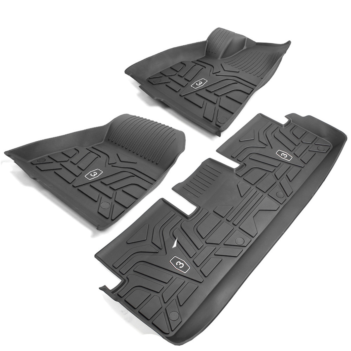 TPE All Weather Tesla Model 3 Floor Mats (2017-2022) Left rudder