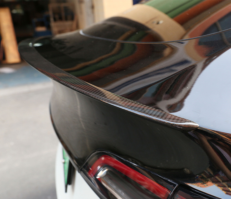 Tesla Model 3 Rear Spoiler - Real Molded Carbon Fiber