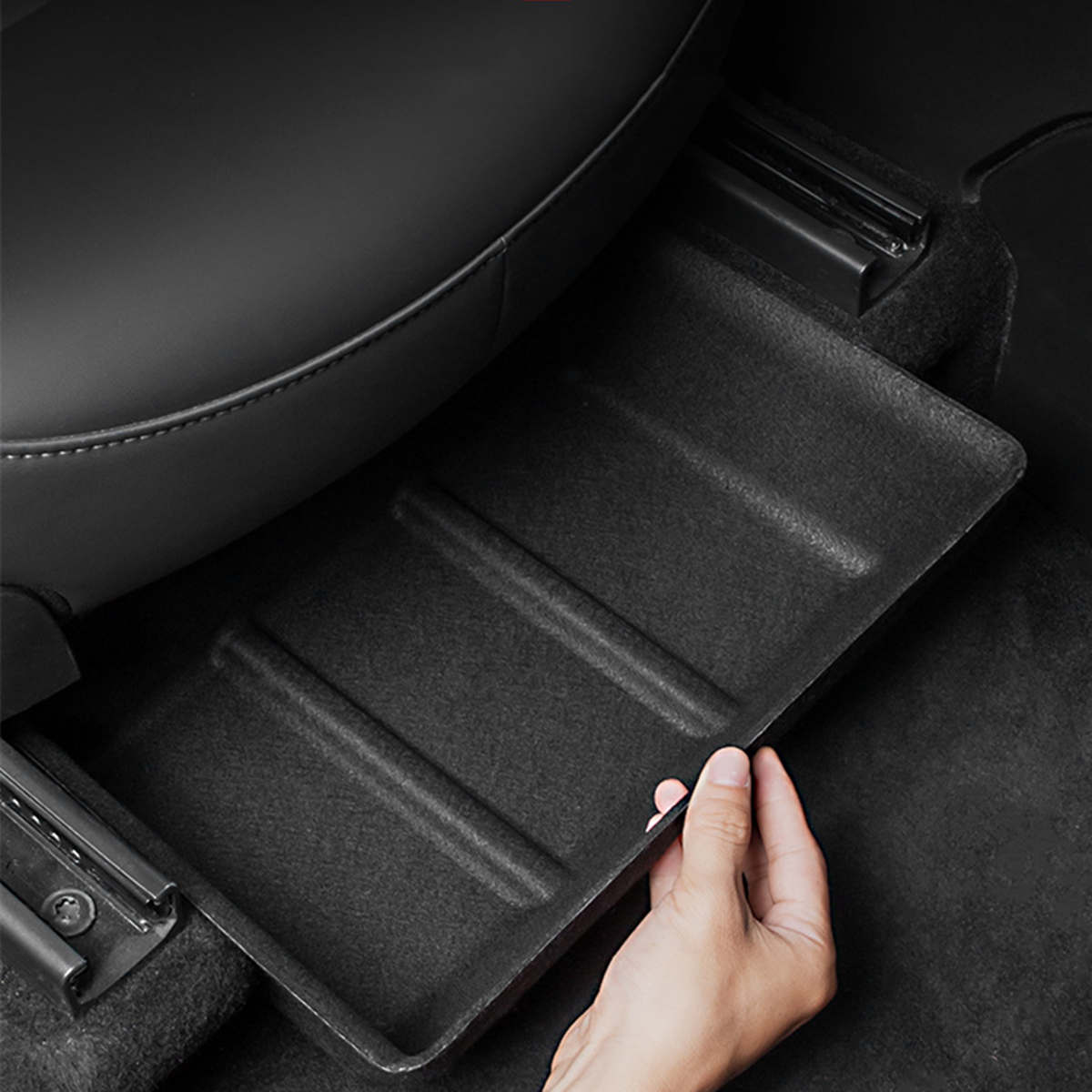 Cofre Portaobjetos Bajo El Asiento Del Tesla Model Y