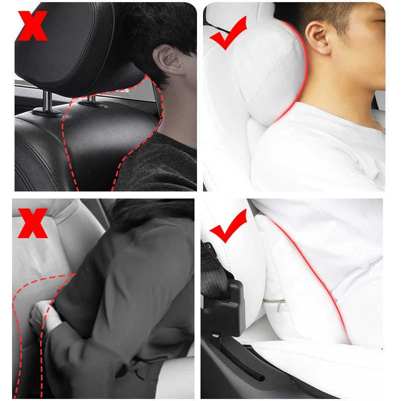 Velvet headrest for Tesla Model S/3/X/Y (2pcs)