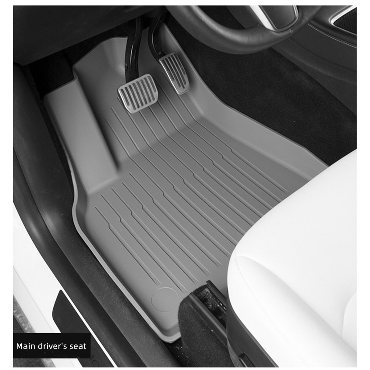 TPE Foot Mats for Tesla Model Y - Left Rudder