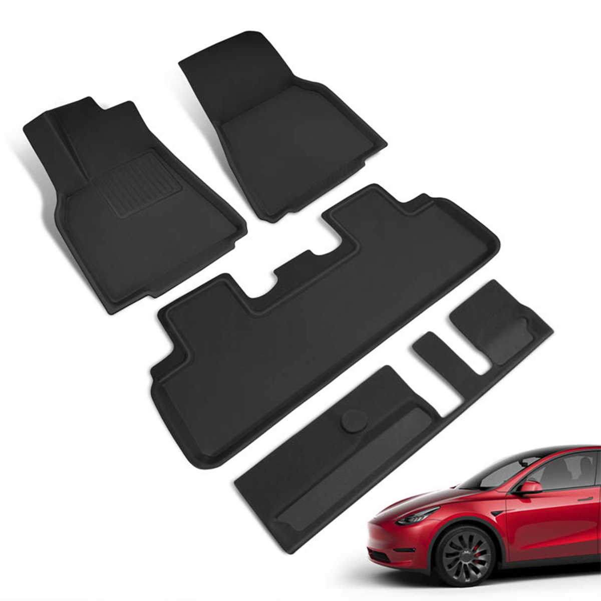 Floor Mats for the Tesla Model Y 7 Seater - Left rudder