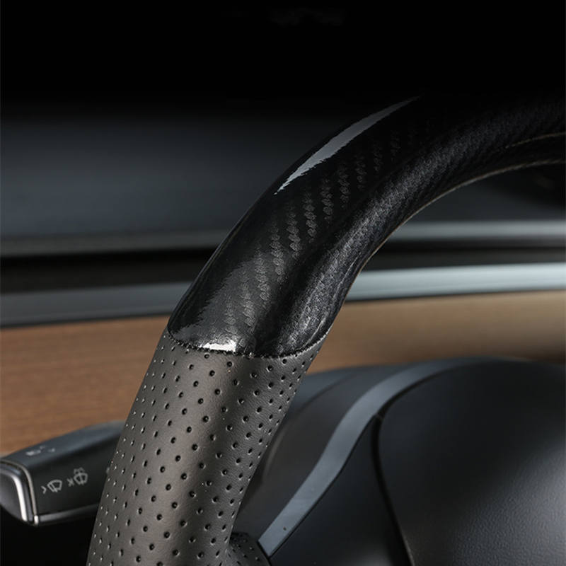 Leather Steering Wheel Cover for Tesla Model S/3/X/Y