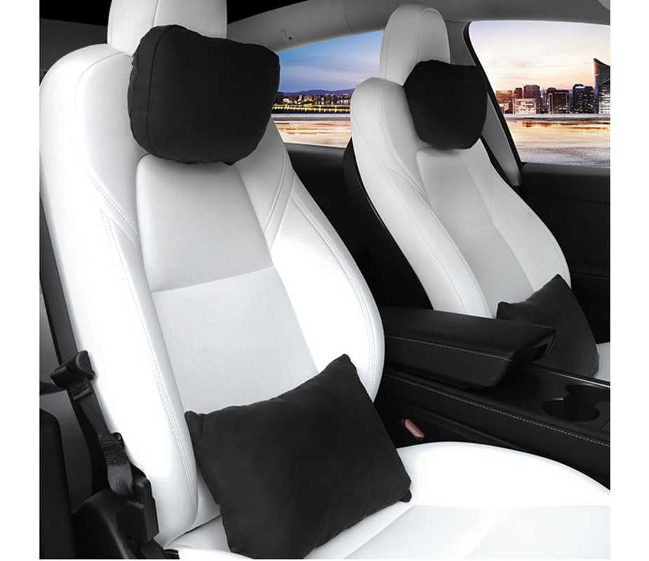 Tesla Model S 3 X Y velvet headrest (2pcs)