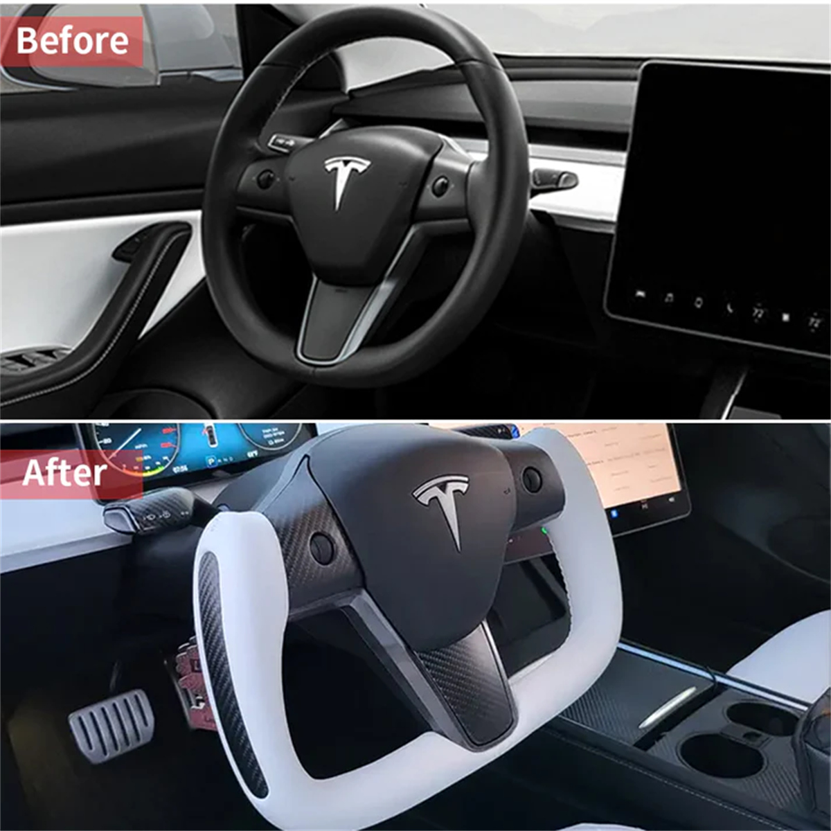 Yoke Steering Wheel for Tesla Model 3 / Y (2017-2023)