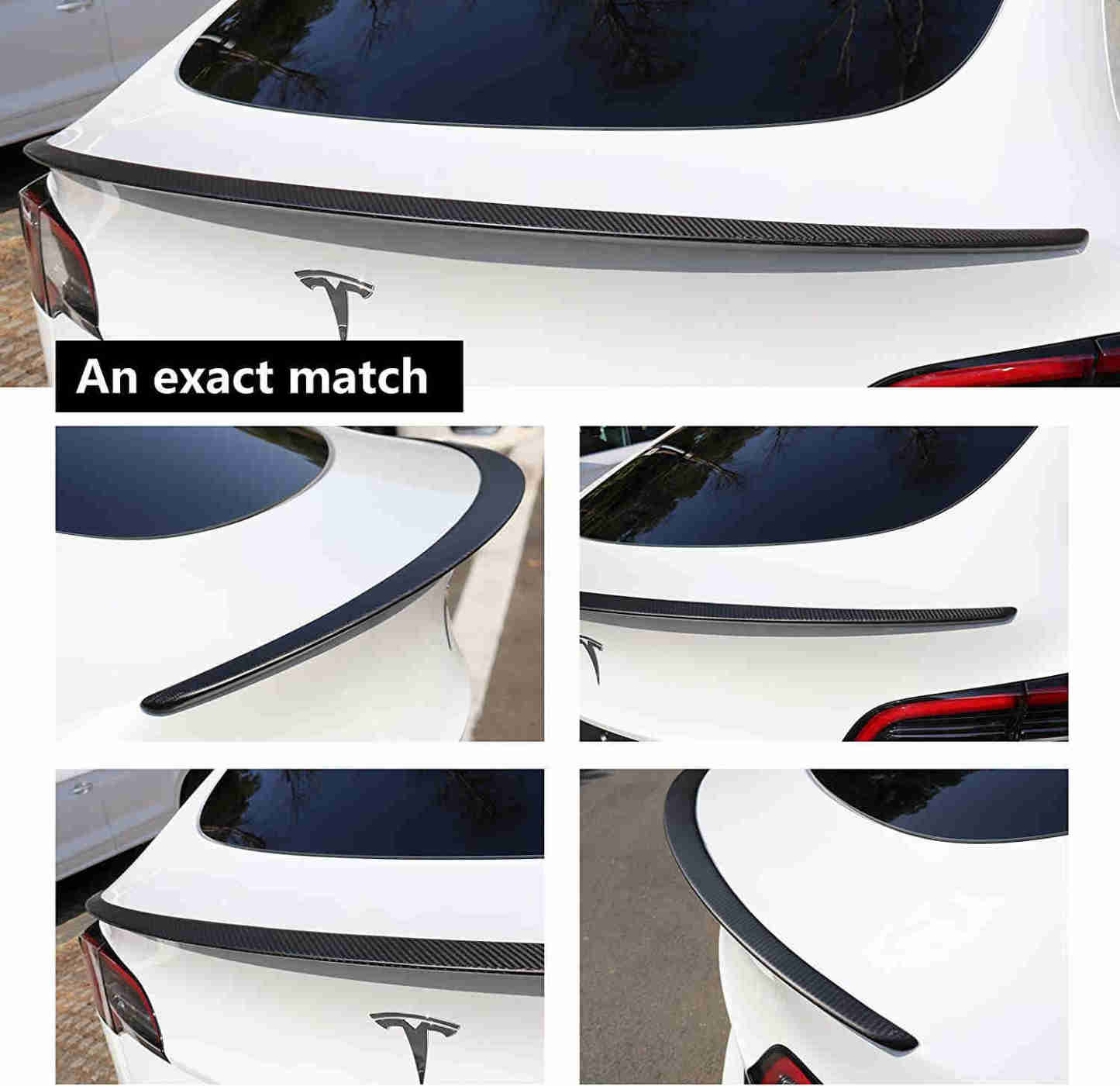 Tesla Model Y Carbon Fiber Spoiler - Real Molded Carbon Fiber