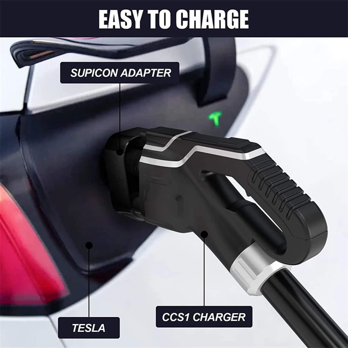 Lectron CCS1 To Tesla Charging Adapter (Balck)