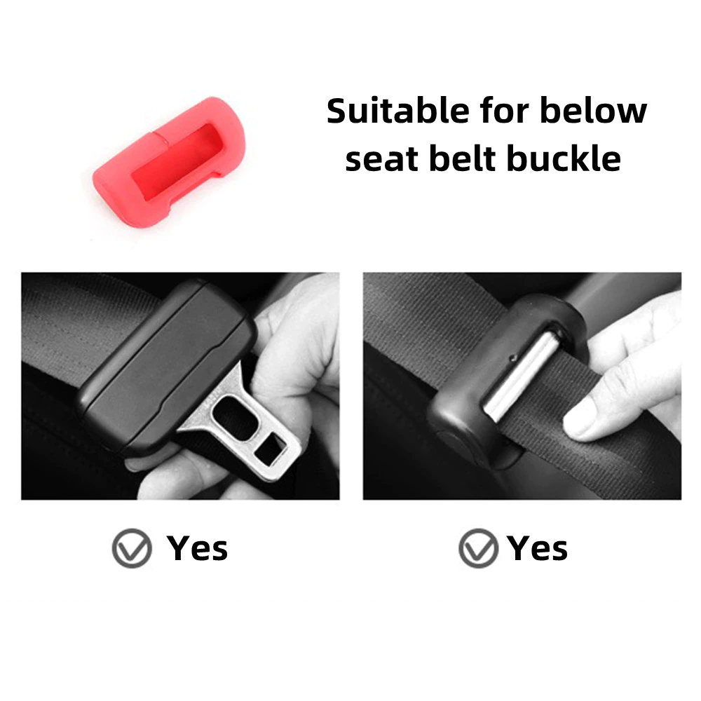 Silicone Seat Belt Buckle Protective Cover for Tesla Model S/3/X/Y