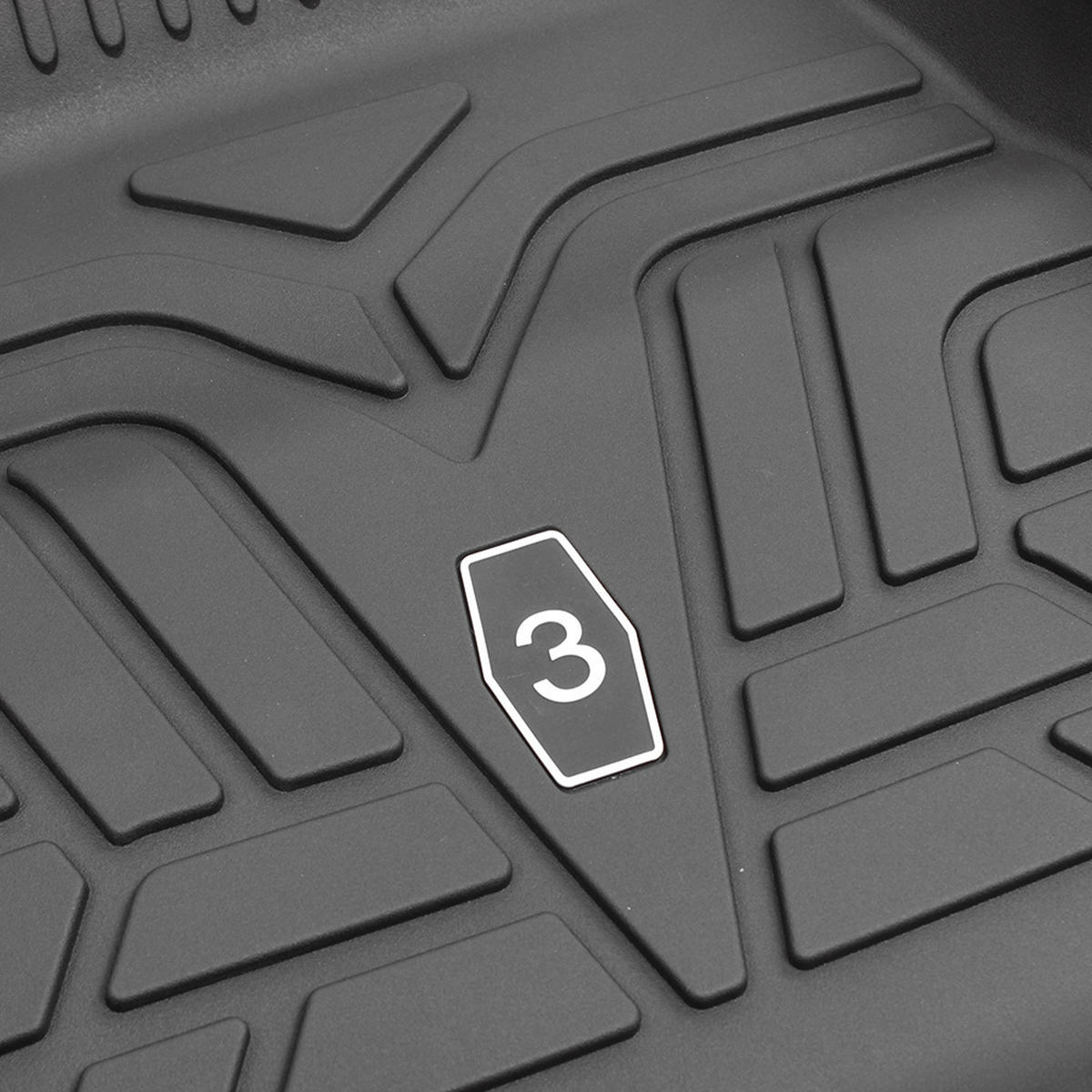 TPE All Weather Tesla Model 3 Floor Mats (2017-2022) Left rudder