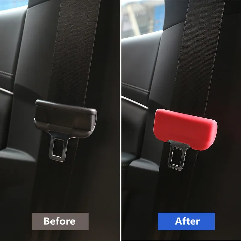 Silicone Seat Belt Buckle Protective Cover for Tesla Model S/3/X/Y