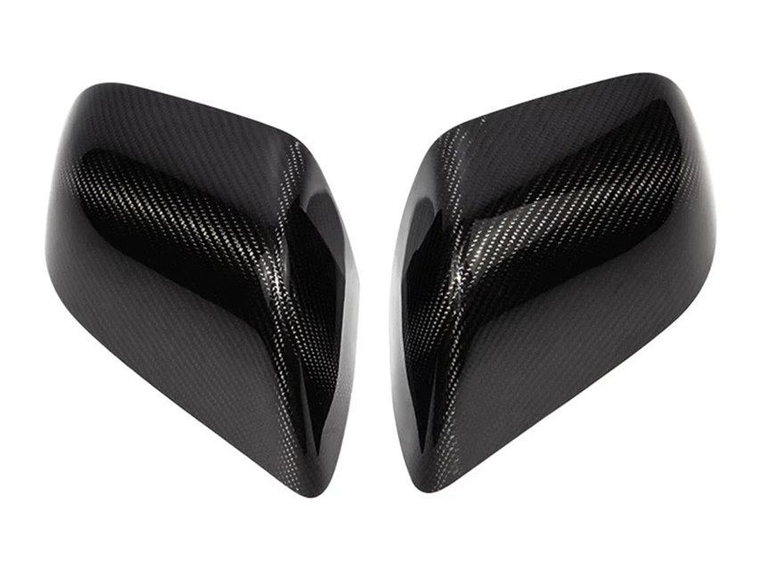 Tesla Model Y Carbon Fiber Mirror Caps -Real Molded Carbon Fiber（2019-2024）