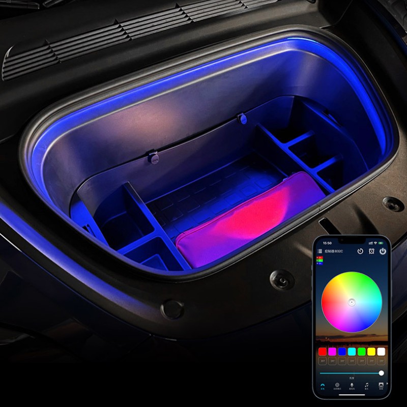 Model S/3/X/Y Frunk LED Bluetooth RGB Lighting Kit