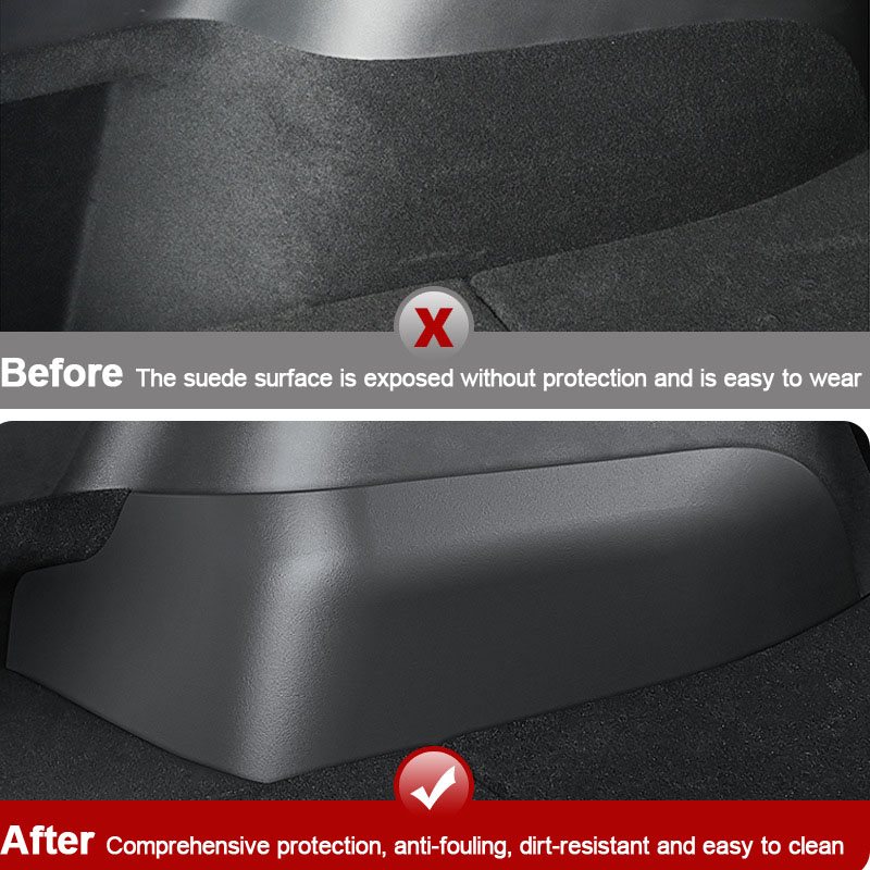 Halfcoverage Trunk Carpet Protective Trims For Tesla Model Y