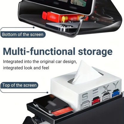 Magnetic Translucent Storage Box For Tesla Model 3/Y