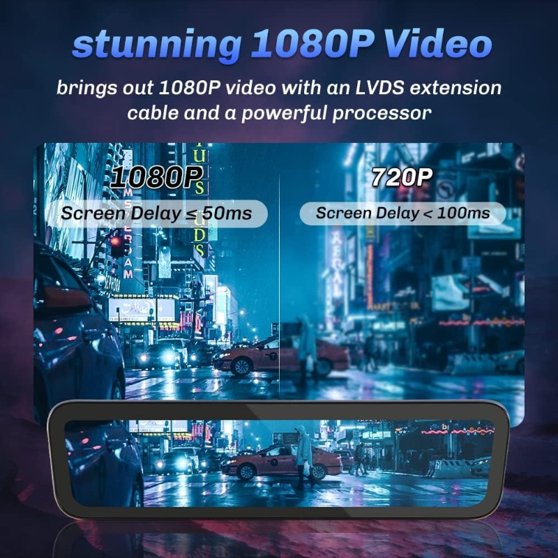 Model 3/Y 8.2” Live Streaming Rear View Mirror with Chassis Camera