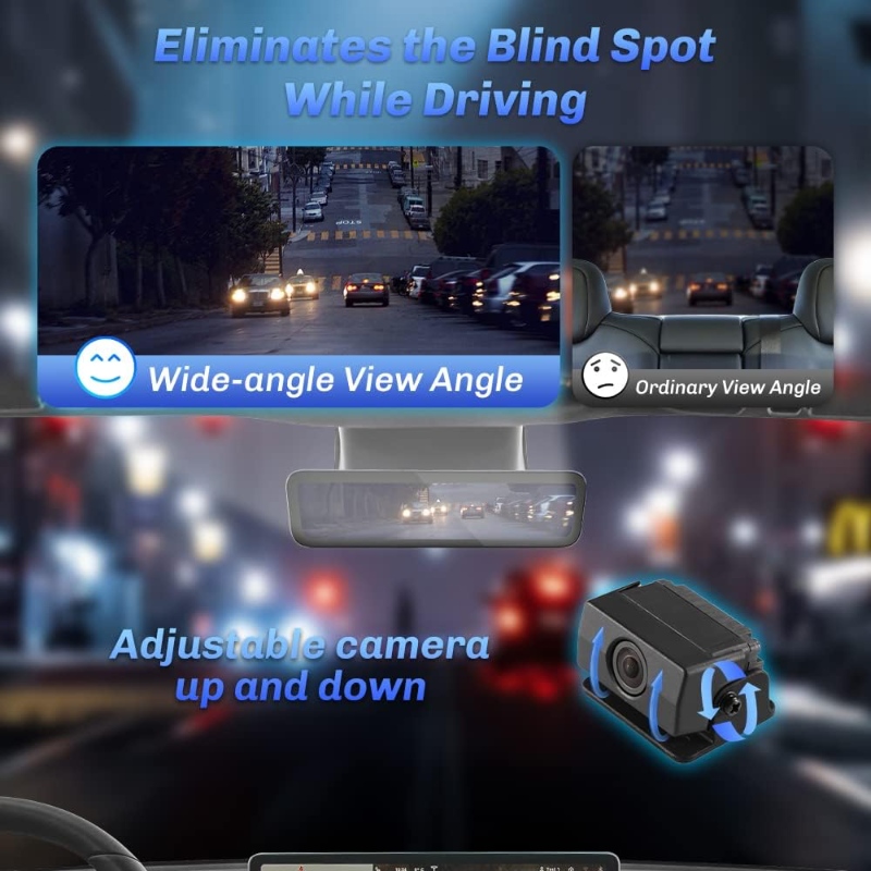 Model 3/Y 8.2” Live Streaming Rear View Mirror with Chassis Camera