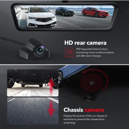 Model 3/Y 8.2” Live Streaming Rear View Mirror with Chassis Camera