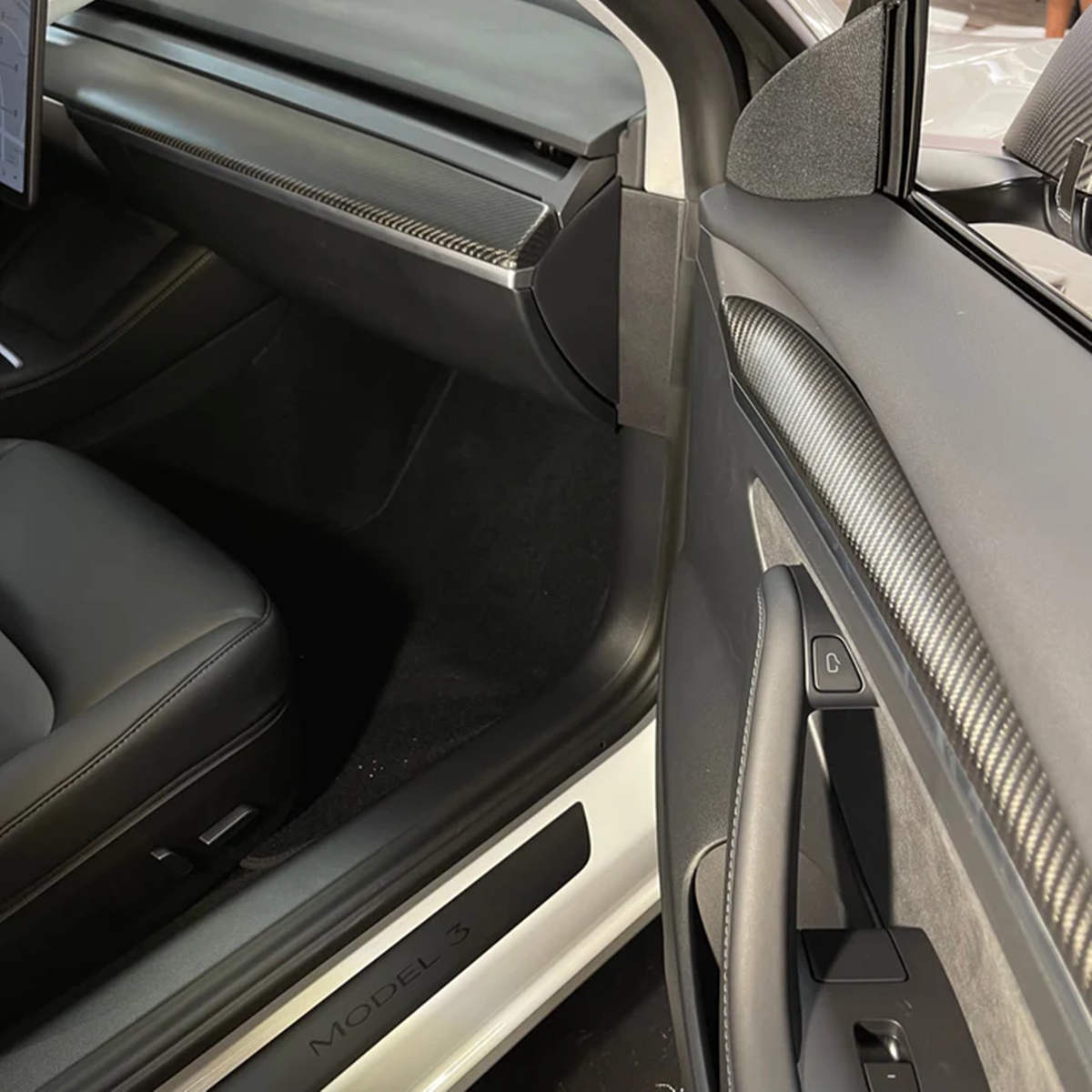 Door Trim for Tesla Model 3/Y - Real Molded Carbon Fiber