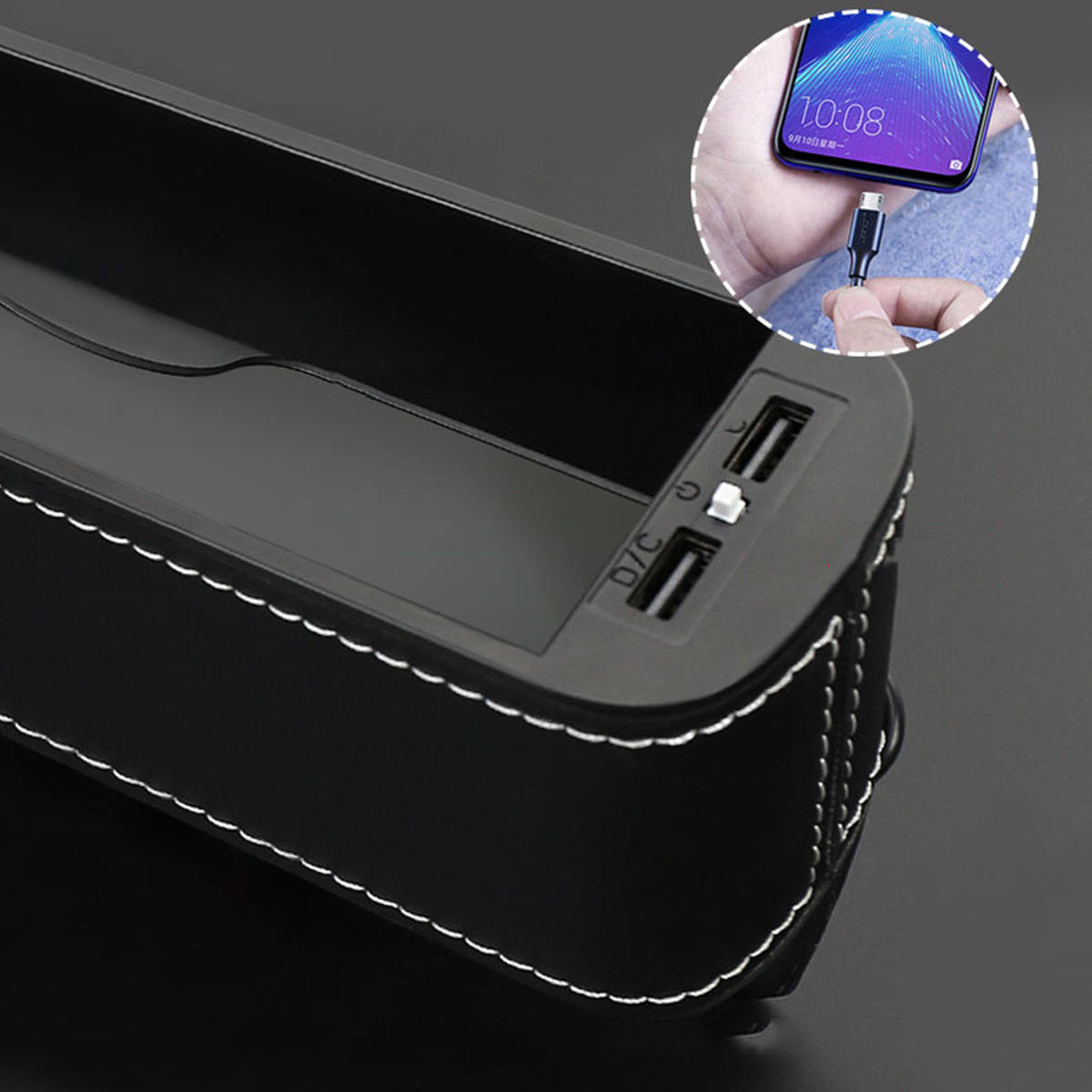 LED Seat Seam Storage Box for Tesla Model 3/Y