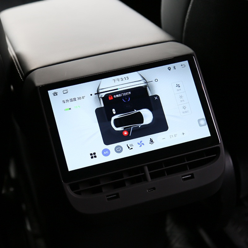 Rear Entertainment and Climate Control Touch Screen Display for Tesla Model 3/Y