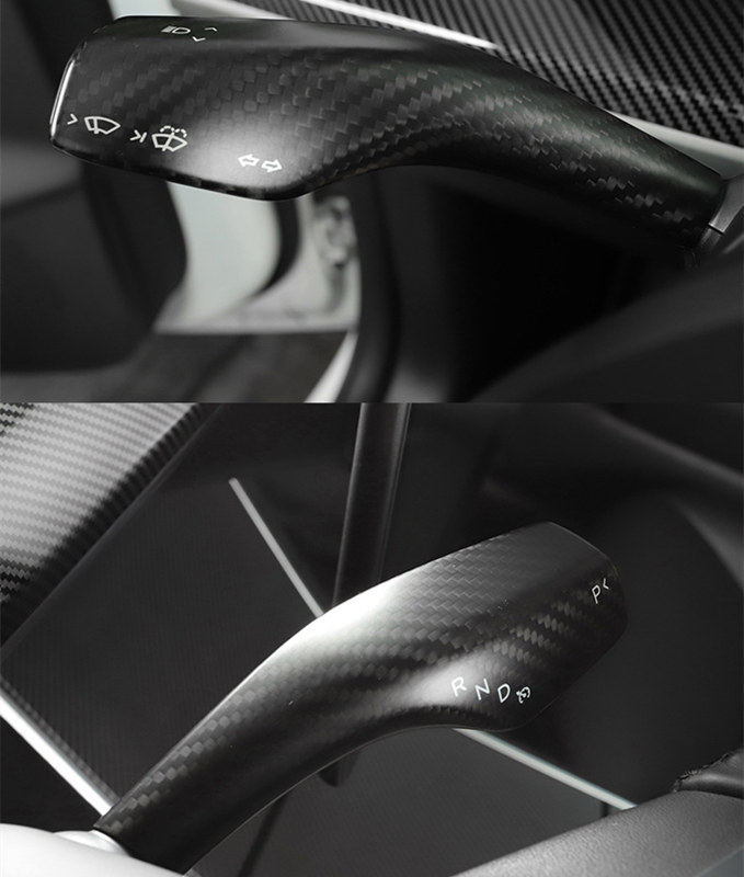 Carbon Fiber Wiper and Drive Shift Switch Cover for Tesla Model 3/Y